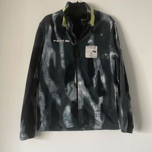 Mens Nike Sportswear Full Zip Polar Fleece Jacket Gray/Black DD8944